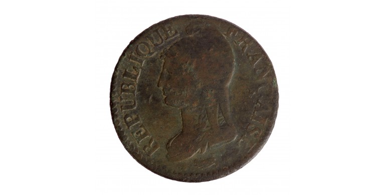 Monnaie, France, 5 centimes Dupré, Ier république, cuivre, An 6/5, Strasbourg (BB), P15637