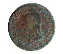 Monnaie, France, 1 Centime Dupré, Ier République, cuivre, Lille (W), P15638