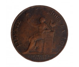 Monneron de 2 sols à la liberté, Cuivre, 1792, Birmingham, P15643