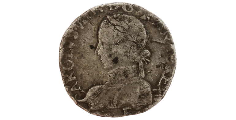 Monnaie, France, 1 Teston, Charles IX, Argent, 1565, Tours (F) ou Angers (E), P15665