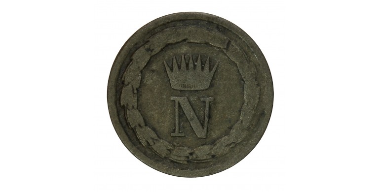 Monnaie, Italie, 10 centisimi, Royaume Napoléon Ier, cuivre, 1813, Milan, P15687