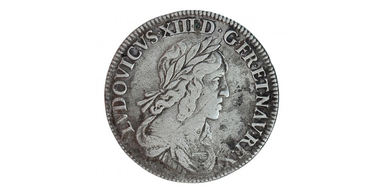 Monnaie, France, Louis XIII, 1/4 Ecu buste drapé et cuirassé, Argent, 1742, Paris (A), P15931