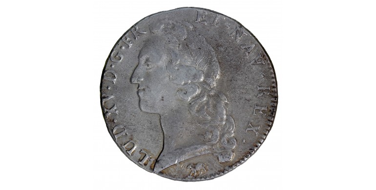 Monnaie, France, Louis XV, Ecu au bandeau, Argent, 1760, Rouen (B), P15947