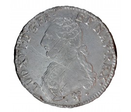 Ecu aux branches d'olivier, Louis XVI,  Argent, 1786, Bayonne (L), P15954