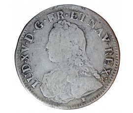Monnaie, France, Louis XV, Ecu aux branches d'oliviers, argent, 1726, Rennes (9), P15956