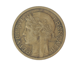 Monnaie, France, 1 franc Morlon, Bronze-aluminium, 1935, P13839