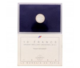 Monnaie de Paris, 10 Francs BU Robert Schuman, Argent, 1986,C10687