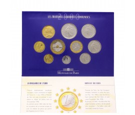 France, Coffret BU Série des monnaies courantes françaises 2000, 10 pièces, C10889