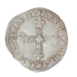 Monnaie, France, 1/4 écu à la croix de face, Henri IV, argent, 1588, Nantes, P13869
