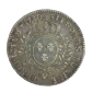 Monnaie, France, 1/2 écu aux branches d'olivier, Louis XV, argent, 1730, Troyes (V), P13875