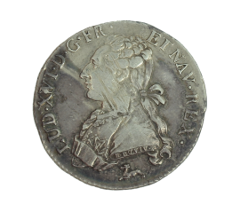 Monnaie, France, 1/5 écu aux branches d'olivier, Louis XVI, argent, 1787, Orléans (R), P13876