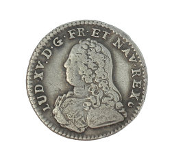 Monnaie, France, 1/10 Ecu aux branches d'olivier, Louis XV, argent, 1728, Tours (E), P13877