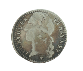 1/10 Ecu au bandeau, Louis XV, argent, 1760, Reims (S), P13878