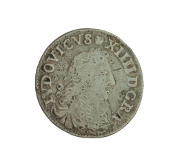 4 Sols "des traitants", Louis XIV, Argent, 1676, Vimy (D), P13882