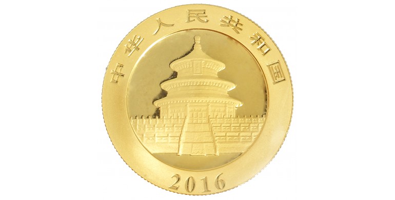 Monnaie, Chine, 200 Yuan - Panda, Or, 2016, P13886