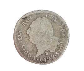 Monnaie, France, 30 sols, Louis XVI, Argent, 1792, Limoges (I), P13897