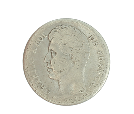 1/2 Franc, Charles X, Argent, 1828, Paris (A), P13903