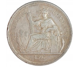 Monnaie, Indochine Française, Piastre de commerce, 1895, Argent, Paris (A), P13902