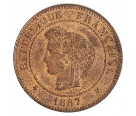 5 centimes Cérès, IIIe République, Bronze, 1887, Paris (A), P13945
