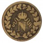 Monnaie, France, Décime au "N" couronnée, Napoléon Ier, bronze, 1815, Strasbourg (BB), P15978