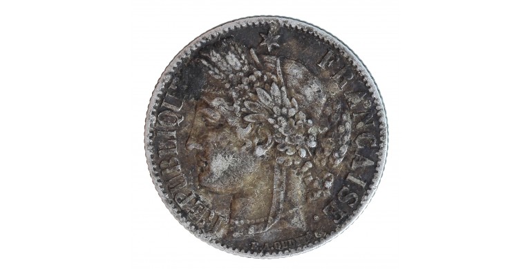 Monnaie, France, 1 Franc Cérès, IIIe république, Argent, 1851, Paris (A), P16018