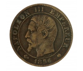 5 centimes, Napoléon III, Bronze, 1856, Marseille (MA), P16027