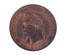 Monnaie, France, 2 centimes, Napoléon III, Argent, 1862, Strasbourg (BB), P16033