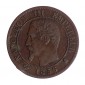 Monnaie, France, 1 centime, Napoléon III, bronze, 1856,  Bordeaux (K), P16036
