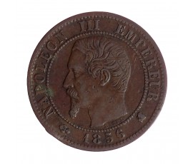 1 centime, Napoléon III, bronze, 1856,  Bordeaux (K), P16036