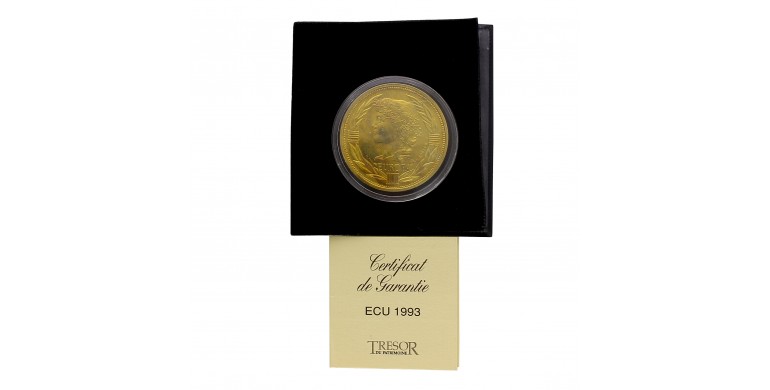 Monnaie, France, Ecu Europa, Administration des monnaies et médailles, 1992, Bronze Vénitien, P16324