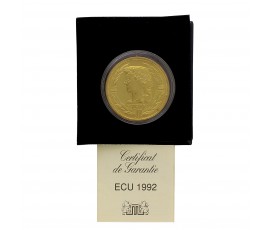 Monnaie, France, Ecu Europa, Administration des monnaies et médailles, 1992, Bronze Vénitien, P16325