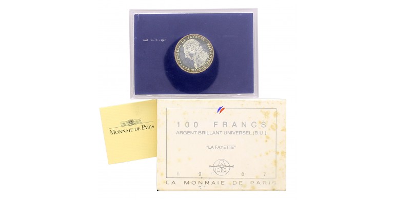 Monnaie de Paris, 100 Francs BU - Liberté, Argent, 1986, Pessac, P16314