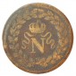 Décime au "N" couronné, Napoléon Ier, Bronze, 1814, Strasbourg (BB), P10520