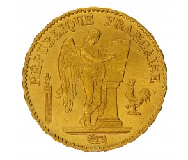 Monnaie, France, 20 Francs Génie, IIe république, Or, 1877, Paris (A), P16383