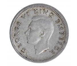 Nouvelle-Zélande, 3 pence, Georges VI, Argent, 1946, Londres, P16500
