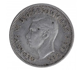 Australie, 6 Pence, Georges VI, Argent, 1951, Londres (PL), P16502