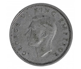 Nouvelle-Zélande, 6 Pence, Georges VI, Argent, 1946, Londres (PL), P16503