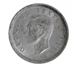 Afrique du Sud, 6 Pence, Georges VI, Argent, 1948, Pretoria, P16504