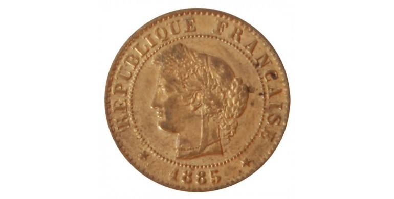 Monnaie, France , 1 centime Cérès, IIIème République, Bronze, 1885, Paris (A), P10527