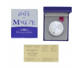Monnaie, France , 1 € 1/2 BE étape de montagne, Monnaie de Paris, Argent, 2003,, P11804