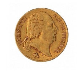 Monnaie, France , 20 francs, Louis XVIII, Or, 1817, Lille (W), P11941