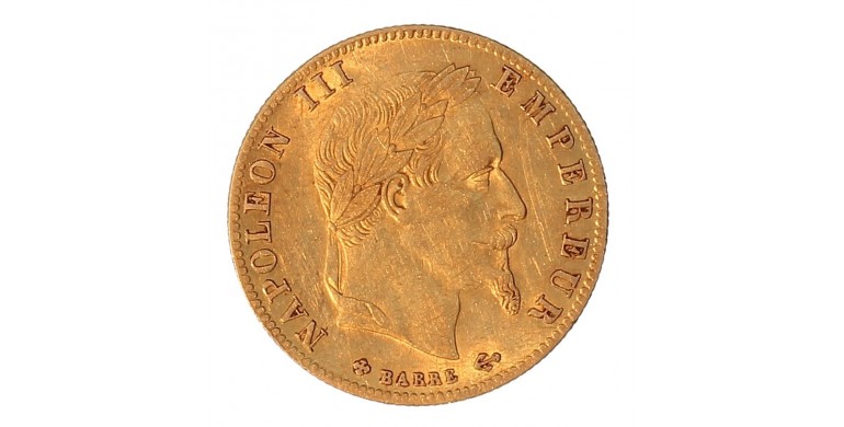 Monnaie, France , 5 francs, Napoléon III, Or, 1868, Strasbourg (BB), P11949
