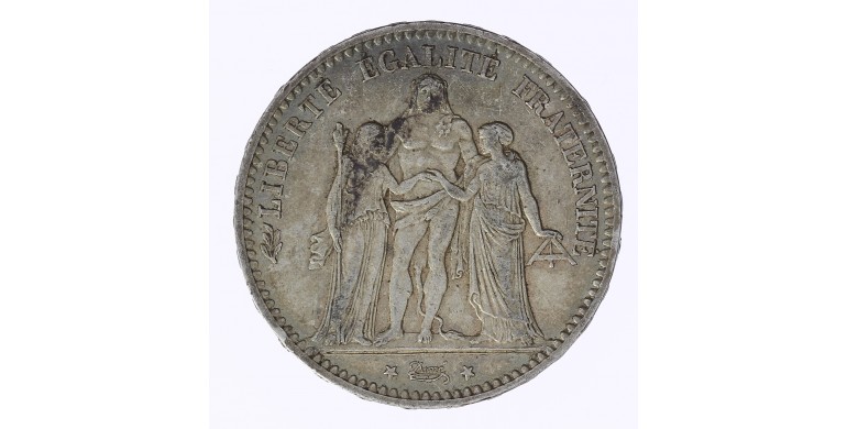 Monnaie, France , 5 francs Hercule, IIIème République, Argent, 1875, Paris (A), P12083
