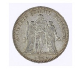 Monnaie, France , 5 francs Hercule, IIIème République, Argent, 1876, Bordeaux (K), P12095