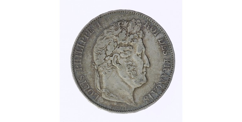 Monnaie, France , 5 francs 3ème type Domard, Louis-Philippe Ier, Argent, 1847, Paris (A), P12122