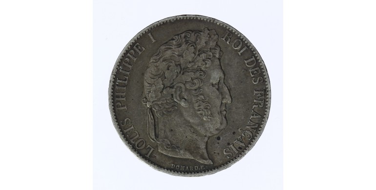 Monnaie, France , 5 francs 3ème type Domard, Louis-Philippe Ier, Argent, 1847, Paris (A), P12123