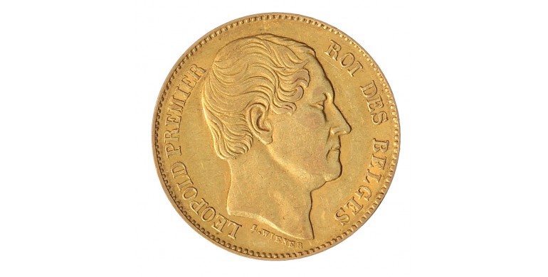 Monnaie, Belgique , 20 francs, Léopold Ier, Or, 1865, Bruxelles, P12145