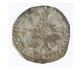 Monnaie, France, 1/4 écu croix feuillue de face, Henri IV, Argent, 1604, Rennes (9), P12348