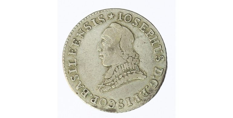 Monnaie, Suisse - Evêché De Bâle, 12 kreuzer, Joseph Sigismond de Roggenbach, Argent, 1786, Bâle, P12368