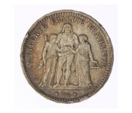 Monnaie, France, 5 francs Hercule, Gouvernement de défense nationale, Argent, 1870, Paris (A), P12458